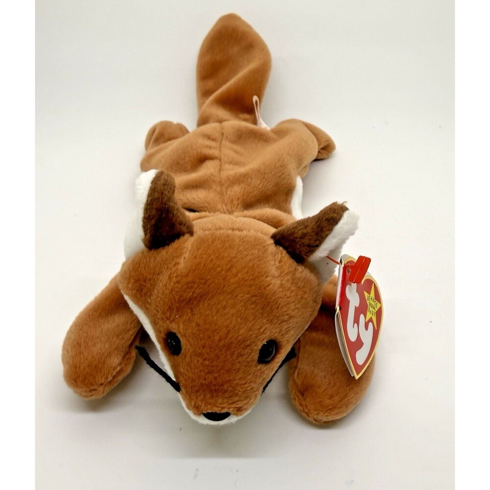 1996 TY Beanie Baby Sly Fox White Belly Retired Mint New w/‎ Tags Plush Toy